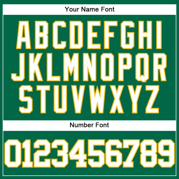 Custom Kelly Green White-Gold Authentic Baseball Jersey - Image 5