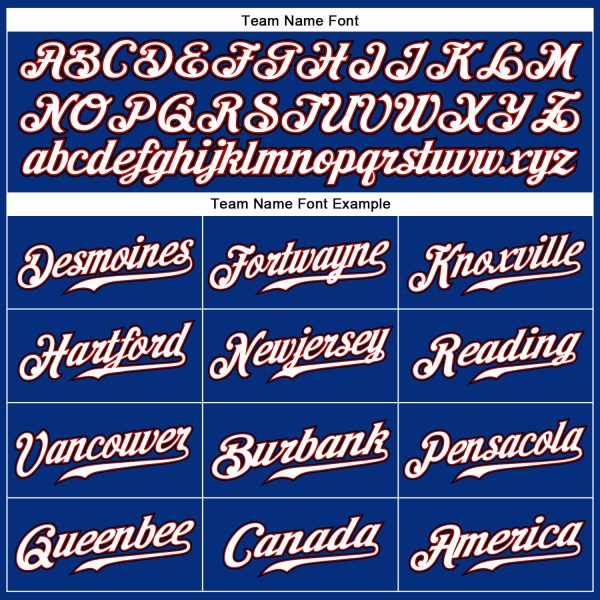 Custom Royal White-Red Authentic Sleeveless Baseball Jersey - Image 3