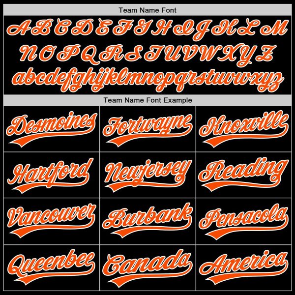 Custom Black Royal-Orange Two-Button Unisex Softball Jersey - Image 4